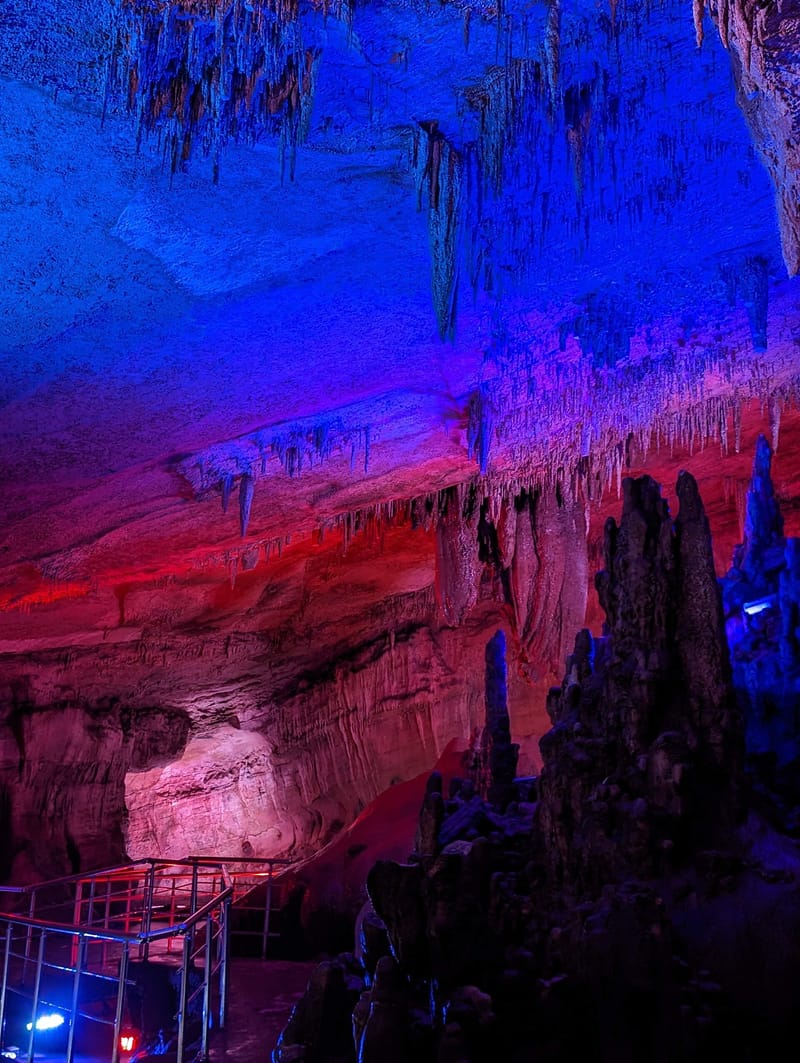 Interior of Sataplia Cave in the Imereti reserve